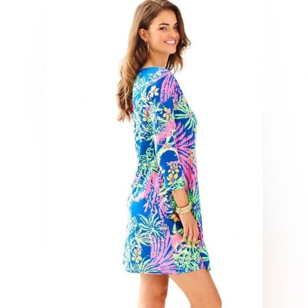Lilly Pulitzer Erin dress in the "Indigo All A Glow" - Pima Cotton Size Small